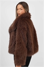 Пальто из искусственного меха Arabella с объемным воротником артикул 154788175