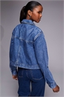 Джинсовая куртка с карманами артикул 155536270