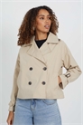 Короткий тренч с двойной застежкой артикул 151112093