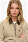 Куртка-ранчо с воротником-шнурком, цвет «гумус-бежевый» артикул 152058365