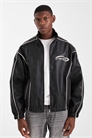 Куртка-бомбер из искусственной кожи артикул 148883191