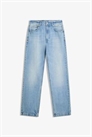 Джинсы свободного кроя с прямыми брючинами артикул 150675644