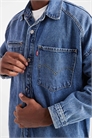 Рубашка-куртка из джинсовой ткани с витыми деталями артикул 142117788