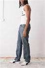 Джинсы свободного кроя с прямыми брючинами артикул 149293294