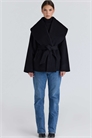 Куртка Джеймса с воротником-шалькой из чёрной шерсти артикул 155059454