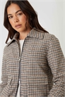 Жакет из искусственной шерсти в клетку «гусиная лапка» артикул 152719374