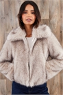 Пальто из искусственного меха на молнии артикул 152718961