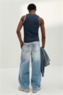 Длинные джинсы свободного кроя артикул 156179234