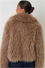 Пальто из искусственного меха с воротником артикул 152719828