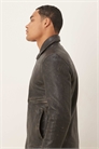 Куртка Харрингтон из натуральной кожи с эффектом «вымытого» артикул 150641657