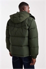 Короткая куртка-пуховик Rockridge с капюшоном темно-зеленого цвета артикул 142117778