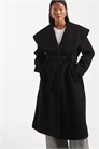 Классическое пальто с запахом артикул 143498116