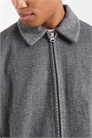 Харрингтон из шерсти цвета «соль и перец» артикул 148194853