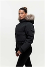 Парка с утеплителем и капюшоном с отделкой из искусственного меха артикул 154594309