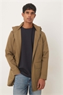 Куртка-парка с капюшоном из хлопковой смеси, цвет хаки артикул 151486356
