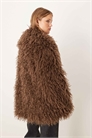 Длинная куртка из искусственного меха в монгольском стиле артикул 148253154