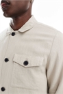Куртка с пуговицами из ткани с высоким содержанием льна артикул 142328040