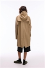 12020 унисекс водонепроницаемая длинная куртка с капюшоном песочного цвета артикул 134843256