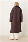 Куртка из борго с длинной линией кройки артикул 142324124