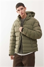 Пуховик Terez цвета хаки артикул 150343417