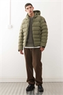 Пуховик Terez цвета хаки артикул 150343417