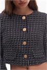 Короткая жакет-букле с пуговицами от Seren артикул 150228397