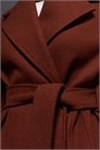 Формальное пальто из шерстяной смеси с поясом и длинным силуэтом, цвет ржавчины артикул 149852118