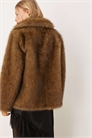 Куртка из искусственного меха бежевого цвета артикул 153643625
