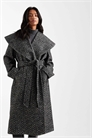 Пальто-халат с воротником-шалью в классическом стиле артикул 143050468