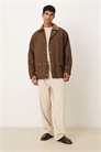 Вощеная куртка темно-коричневого цвета артикул 148881602