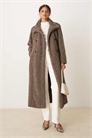 Пальто-халат из букле с поясом артикул 148891723