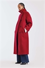 Пальто оверсайз с воротником-воронкой из смесовой шерсти премиум-класса с ворсовой отделкой артикул 148785393