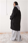 Пальто-капюшон из шерсти артикул 151958421