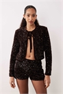 Жакет с завязками спереди и пайетками co-ord артикул 153643650