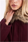 Парка с воротником из искусственного меха артикул 147828321