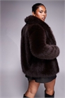 Пальто из искусственного меха артикул 149590814