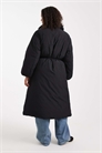 Пуховик с удлиненным кроем и воротником-воронкой артикул 142324126