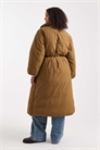 Пуховик с удлиненным кроем и воротником-воронкой артикул 142324129