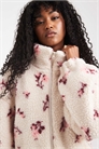 Куртка с застежкой-молнией и цветочным узором артикул 143504707