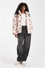 Куртка с застежкой-молнией и цветочным узором артикул 143504707