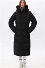 Длинное прямое пуховое пальто артикул 153785169