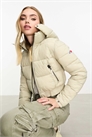Куртка Crop с капюшоном и карманами в стиле фудзи, цвет «Пеликан бежевый» артикул 133361713