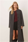 Пальто с воротником-шарфом артикул 148891718