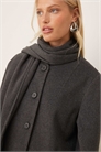 Пальто с воротником-шарфом артикул 148891718