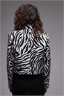 Укороченная куртка с зебровским принтом артикул 143764142