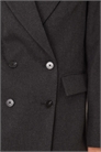 Двубортный блейзер из шерсти серого цвета артикул 152626509