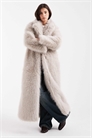 Макси-пальто из искусственного меха премиум-класса артикул 150832071