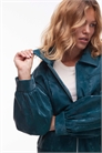 Бомбер Cupido с фактурной поверхностью и длинными рукавами-буфами артикул 149662286
