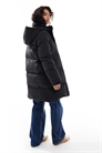 Пуховик средней длины черного цвета артикул 135718812
