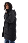 Пуховик средней длины черного цвета артикул 135718812